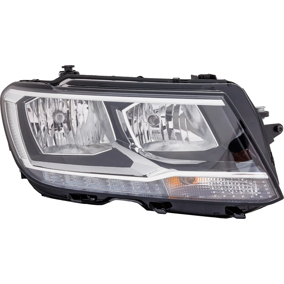 Headlight Set For 2018-2021 Volkswagen Tiguan Left Right Halogen with bulb(s) - Image 2 of 4