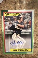 2025 Topps Series 2 - 1990 Topps Baseball Autographs Kyle Manzardo #90B2-KM (AU)