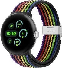 Stretchy Braided Strap Compatible with Google Pixel Watch 4 45mm - Elastic Nylon