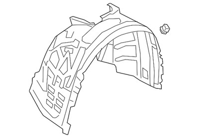 Genuine Audi Fender Splash Shield 4K0-821-172-R