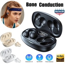 TWS Wireless Bone Conduction Headphones Bluetooth Earphones Waterproof Sport USA
