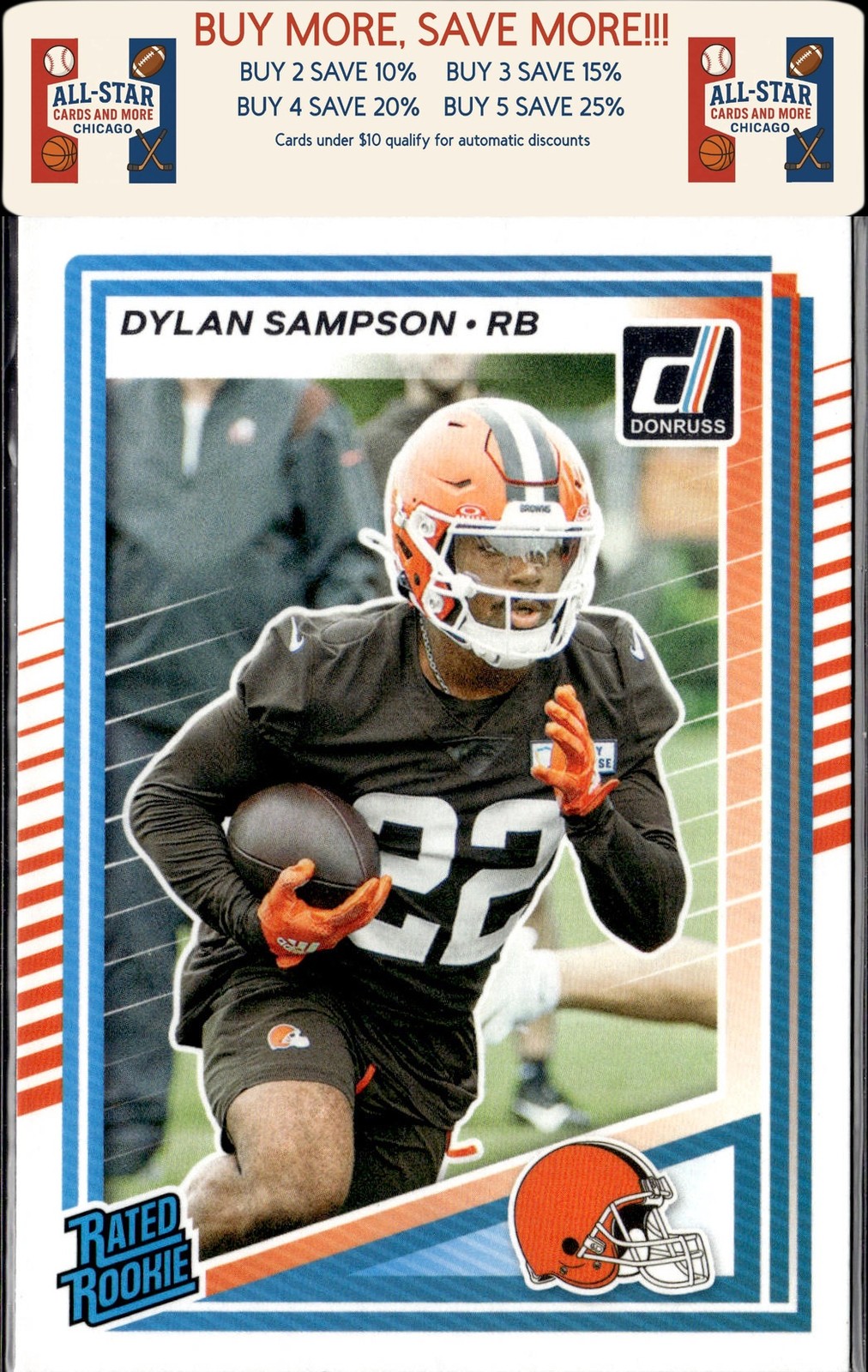 2025 Donruss #389 Dylan Sampson Rookie Cleveland Browns
