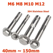 M6 M8 M10 M12 Stainless Heavy Duty Expansion Bolt Screw Masonry WallAnchor Bolt