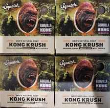 4 PACK - Dr. Squatch Kong Krush Limited Edition Soap - King Kong