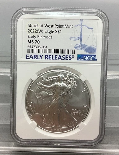 2022 (W) American Silver Eagle - NGC - MS 70 - Early Releases