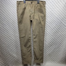 Levis Pants Mens 34x34 Tan Brown Corduroy 511 Slim Straight Stretch Cords