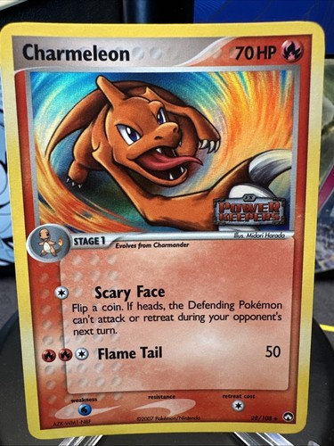 Charmeleon 28/108 LP ex Power Keepers STAMPED Reverse Holo