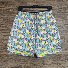 Nike Vibe Solid Icon 7" Volley Swim Shorts 90's Vibes Mens Sz Small Multicolor
