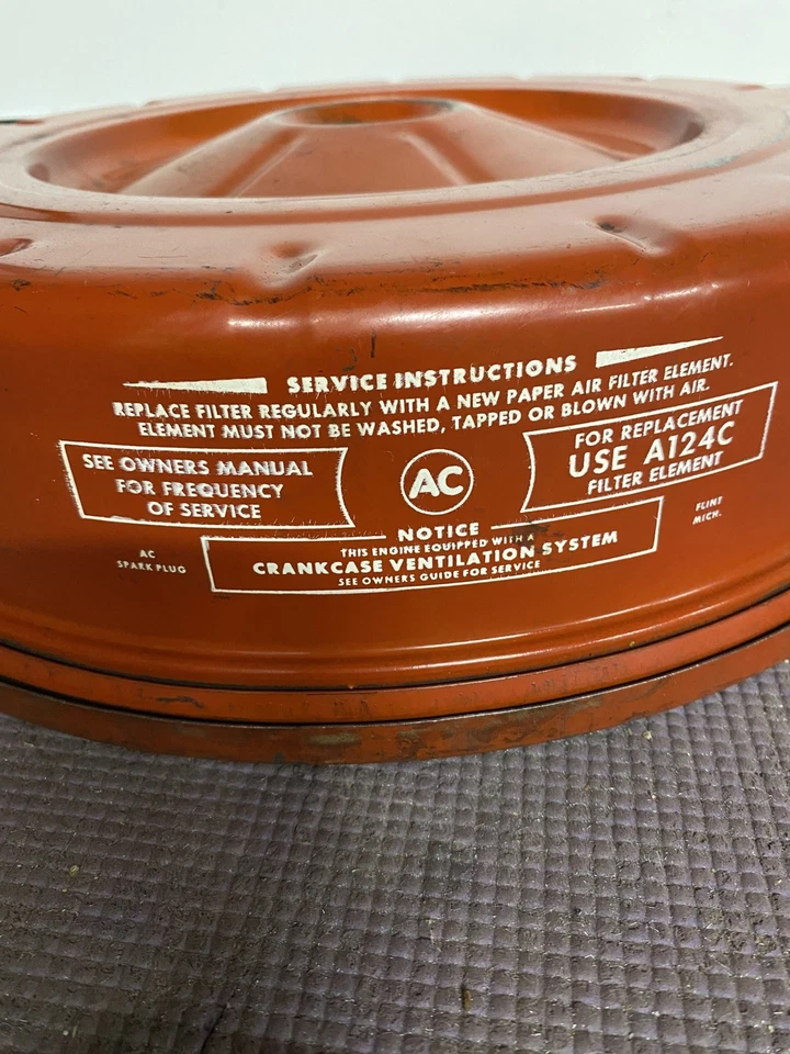 Oldsmobile 1965-1967 425 V8 purificador de aire carcasa dinámica 88 6420958 alta compresión Foto 3 de 4