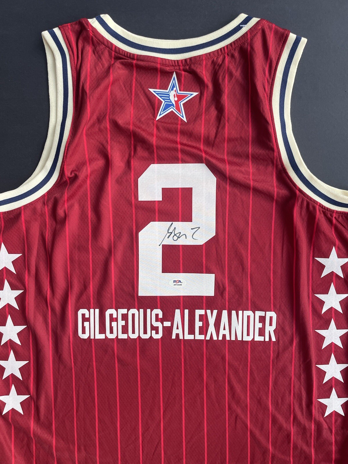 Shai Gilgeous Alexander Autographed Signed Oklahoma City Thunder All Star Oklahoma City Jersey Psa/Dna 