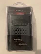 Radio Shack Vintage AM FM Pocket Radio Model 1200586 - Brand New Factory Sealed