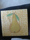 NEW - MACHINE EMBROIDERED PEAR, PLUM, APPLE  PICTURES — photo 2
