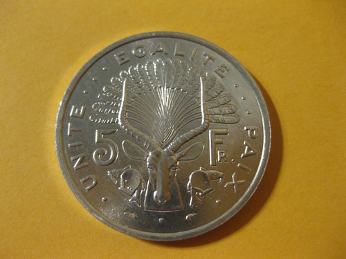 1991 Djibouti 5 Francs Giant Eland super coin large animal coin ebayship