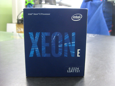 NEW!! Intel Xeon E Processor E-2224 3.4GHz 8MB Cache LGA1151