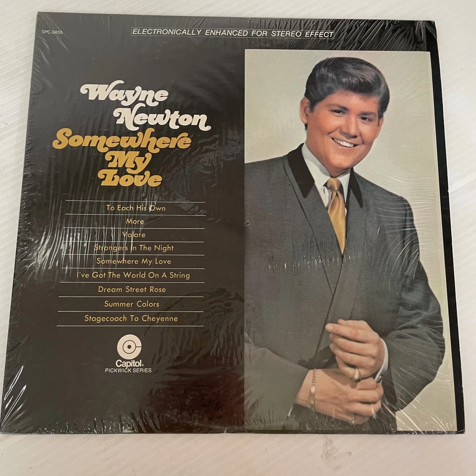 Wayne Newton Somewhere My Love Vinyl LP Record SPC-3455 Vintage 1968 Nice - Image 2 of 4