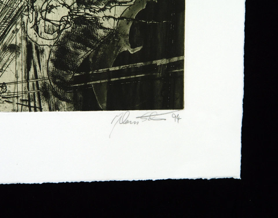 Untitled, 1994. Aquatinta-Radierung von Klaus SCHWEIER (*1956 D), handsigniert - Bild 2 von 2