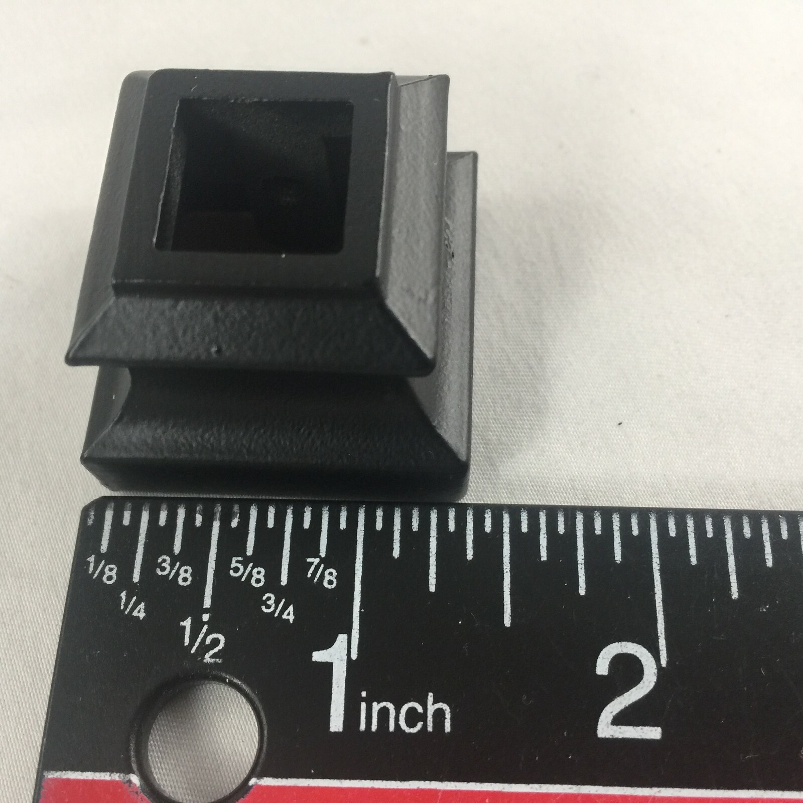 COFFMAN STAIR PARTS 800990 SATIN BLACK FLATIRON TALL SHOW W/SCREW M06