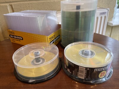 Restposten 120+ CD-R Discs wiederbeschreibbare Rohlinge Imation Maxell Jewel Cases.