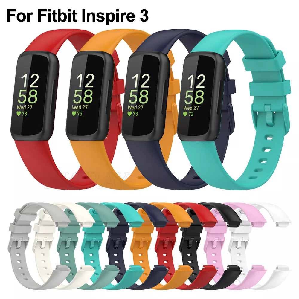 For Fitbit Inspire 3 Smart Watch Band Silicone Wrist Strap