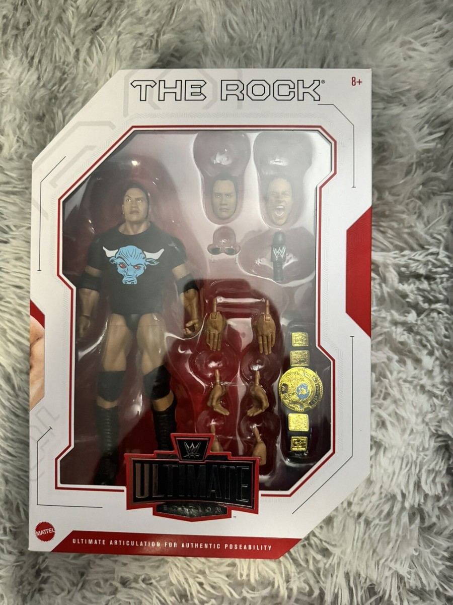 WWE Mattel Ultimate Edition Series 6 The Rock Amazon Exclusive 1st