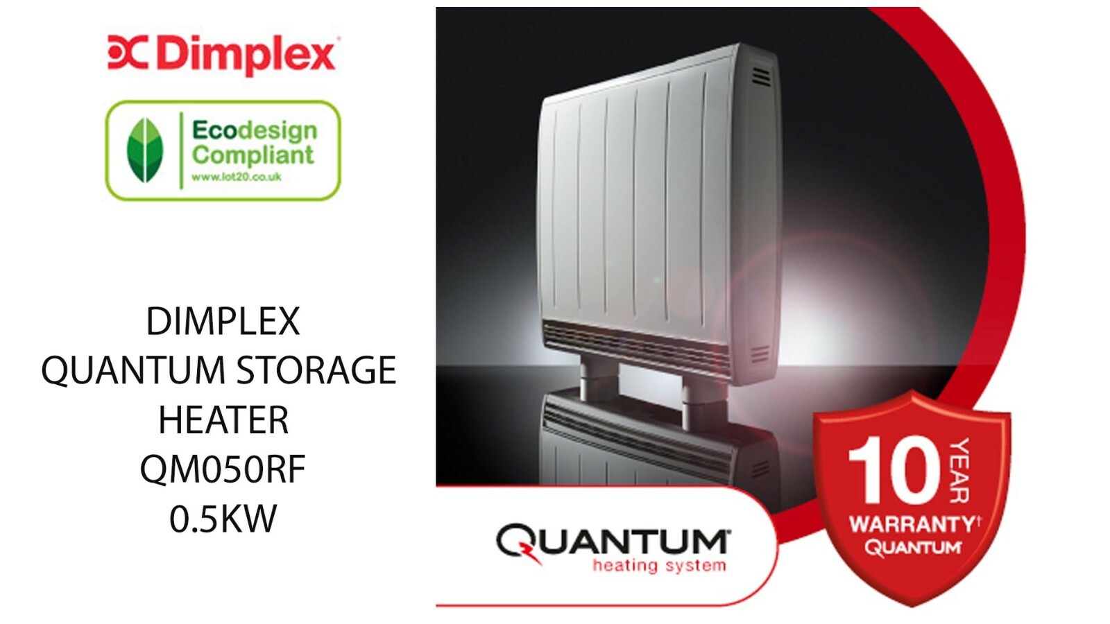 CALENTADOR DE ALMACENAMIENTO DE HHR CUÁNTICO DIMPLEX QM050RF ALMACENAMIENTO  NOCTURNO 0.5KW QM050RF CALEFACCIÓN 5011139081407 | eBay