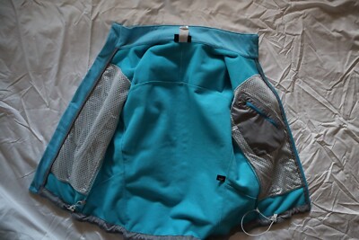 Light Blue / Turquoise Soft Shell PATAGONIA Polartec Zip Front