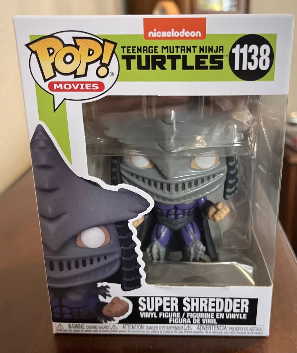 Funko Pop Super Shredder Figure 1138 Teenage Mutant Ninja Turtles With Protector