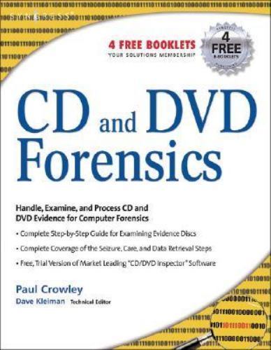 CD and DVD Forensics Crowley Paperback Syngress 9781597491280