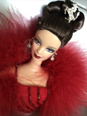 Ferrari Barbie Doll With Horse Hair Ornament Red Gloves Drop