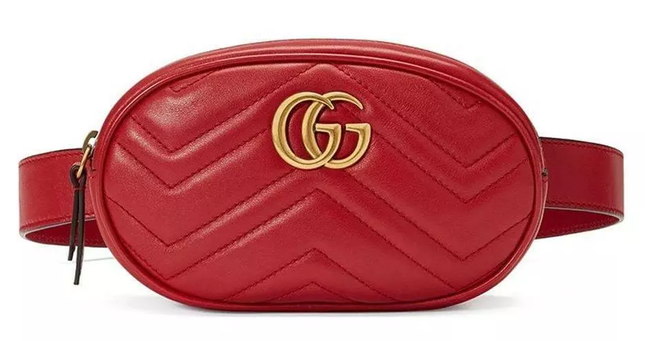 Gucci GG Marmont Camera Bag Matelasse Velvet Small Hibiscus Red in