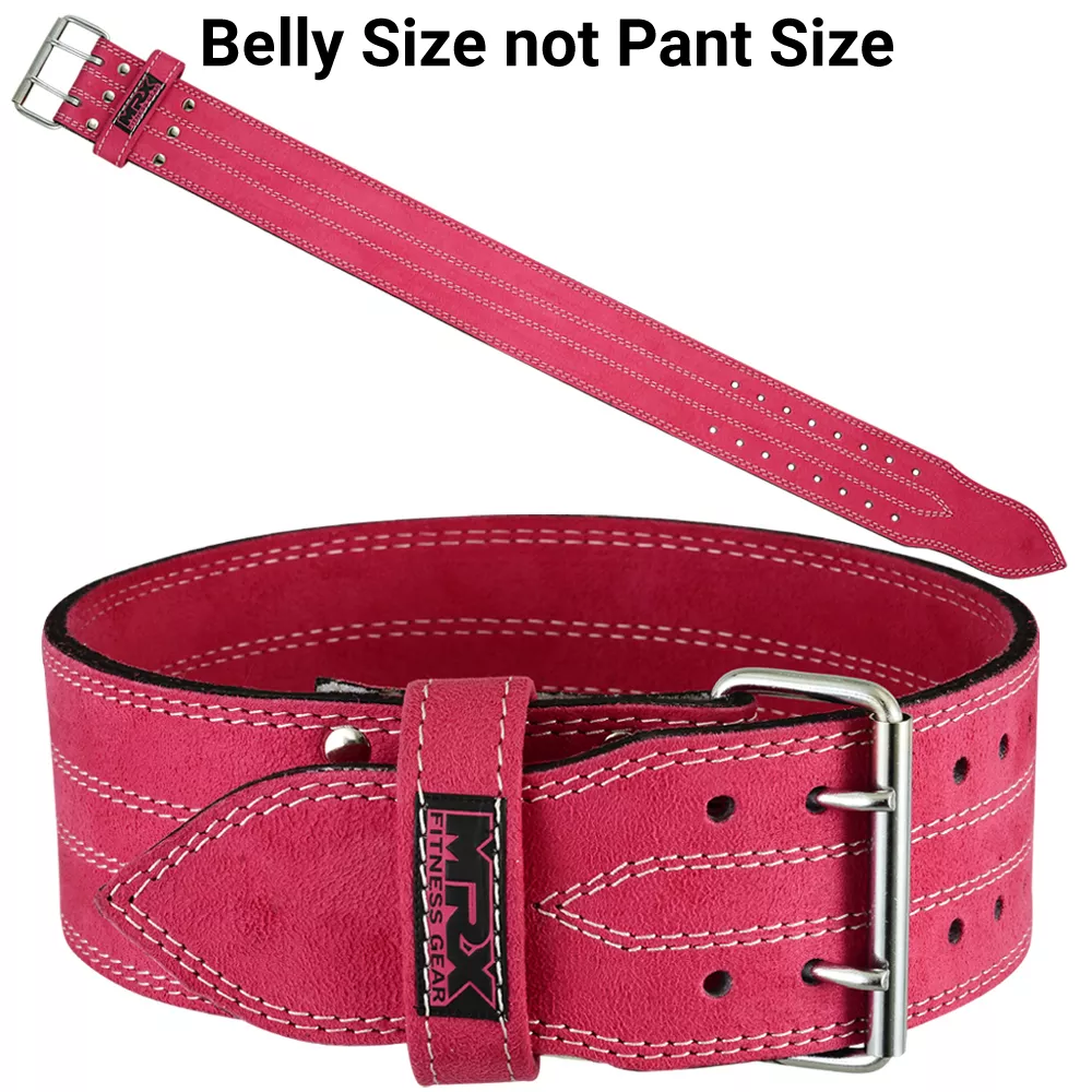 Womens Weight Lifting Belt Leather Gym Fitness Gear Ladies