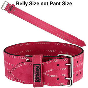Womens Weight Lifting Belt Back Support Gym Training Fitness Belts Pink