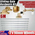 Sliding Gate Hardware Kit-Wheels,Steel Track, Gate Keeper, Roller Guide, Stopper