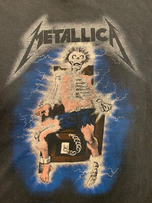 Metallica KILL 'EM ALL Gildan Heavy Cotton Adult T-shirt XL Schwarz SELTEN 00s
