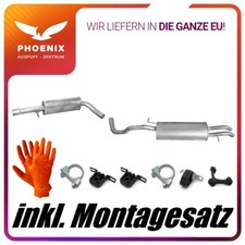 ✅ für VW Bora 1.6 FSI + 2.0 (1998-2005) Auspuffanlage Mittel+Endschalldämpfer