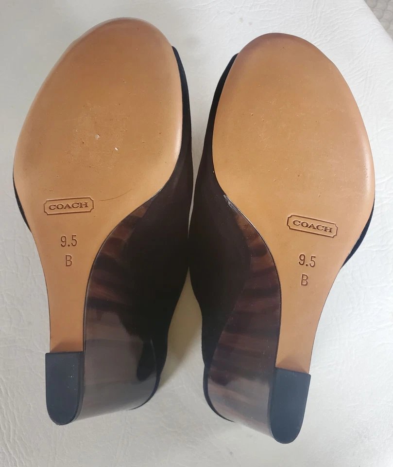 Новый $248 тренер Hollie матовая замша заглянуть носок на танкетке каблук размер 9,5 - Изображение 2 из 4