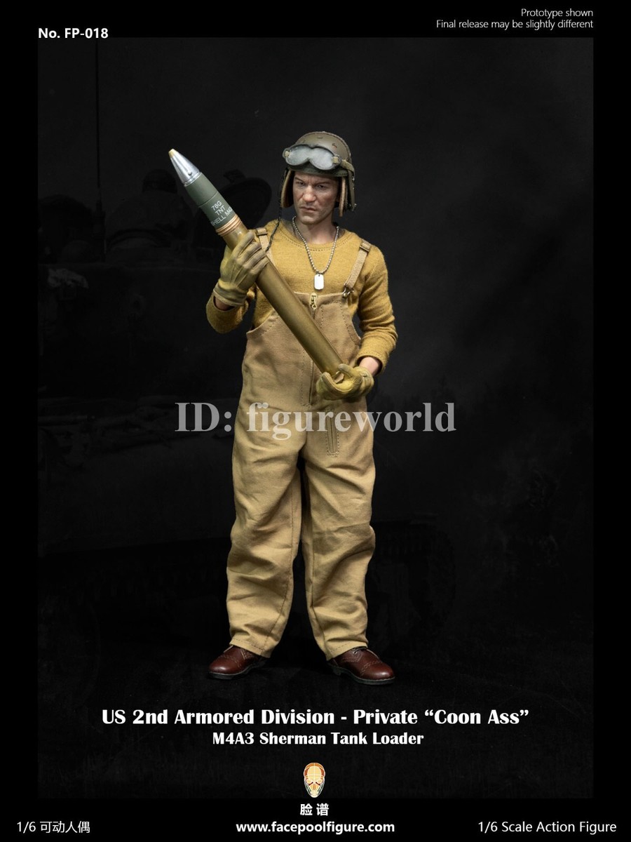 Pre-order Facepoolfigure FP018A 1/6 Fury Tank Loader Coon Ass Male