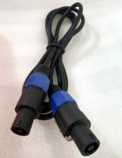 18AWG 6FT speakon male to 4 Cond plug speaker cable Neutrik audio lock twist