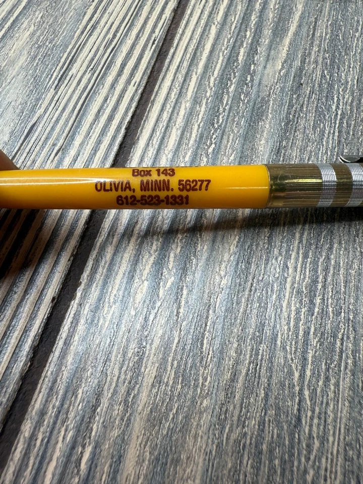 老式广告圆珠笔“Ketgen Seed Company”黄色和银色 — 第 4/4 张图片