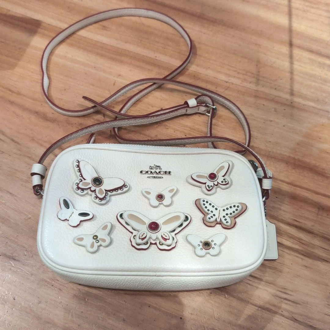 Coach Butterfly Leather Exterior Small Bags & Handbags for Women