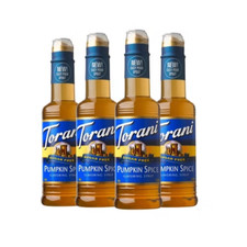 Torani Sugar Free Pumpkin Spice Syrup for Coffee Drinks and Desserts -1500ml/4ct