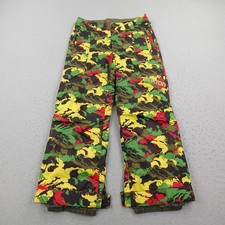 Burton Pants Boys Large Green Camo DRYRIDE Insulated Ski Snowboard Snow Winter