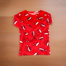Cat  Jack Kids Fleece Pajama Set 6 Santa Hat Red Christmas Sleepwear Holiday