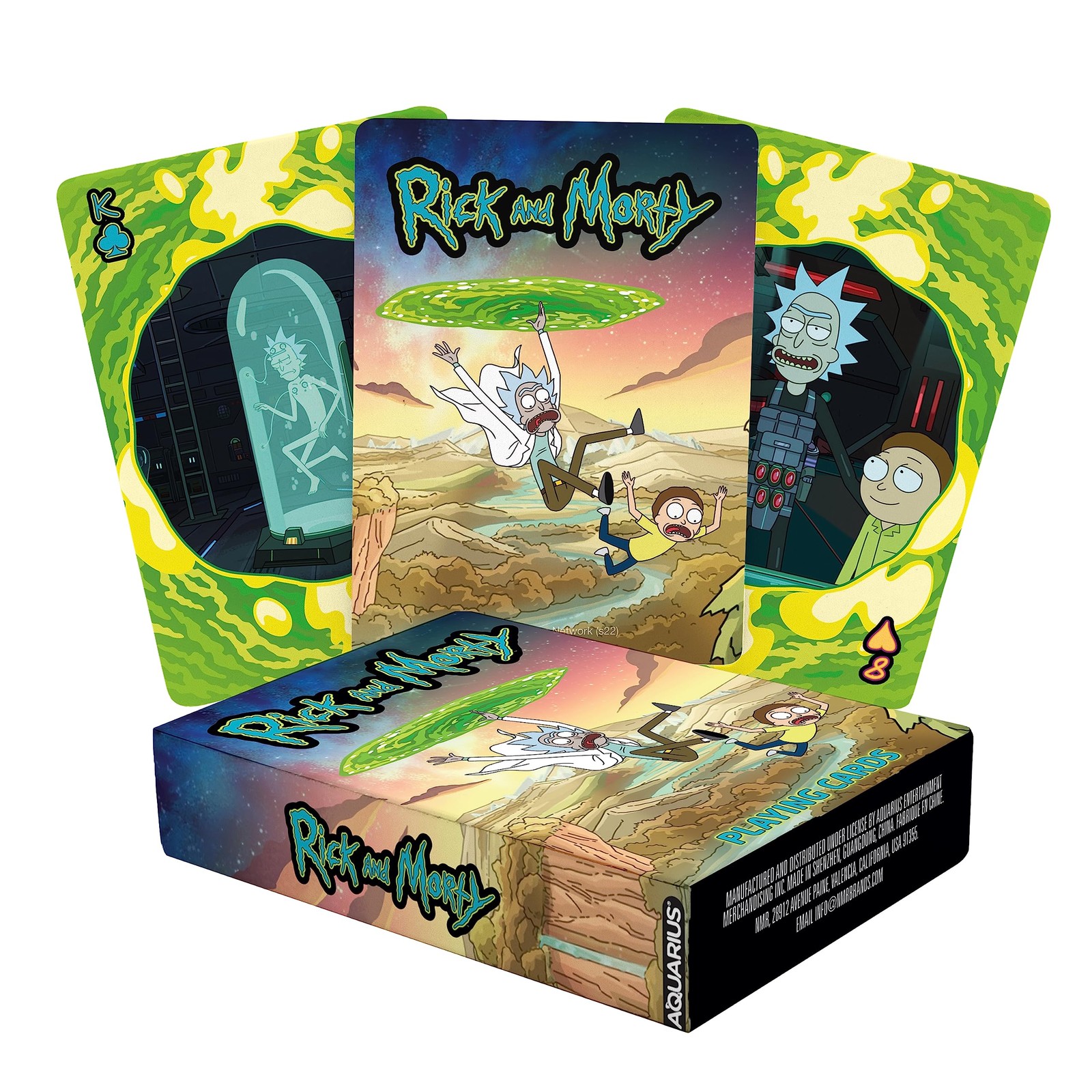 AQUARIUS Rick and Morty Spielkarten - Rick and Morty Kartendeck f r Ihre Lieblin