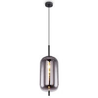 Luxus HÄNgelampe Rauchglas Pendelleuchte Deckenlampe Metall Schwarz 135132557