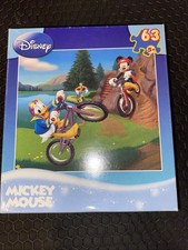 Disney Mickey Mouse 63 Piece Puzzle Bike Ride by Mega Puzzles 2009 Not Opened