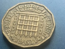 1961 Elizabeth II British Threepenny 3d