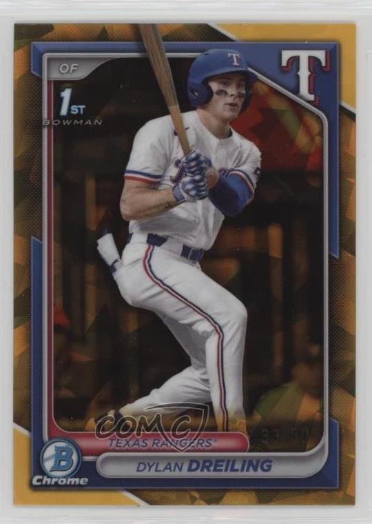 2024 Bowman Chrome Draft Sapphire Edition Gold /50 Dylan Dreiling #BDC-42 0xh3