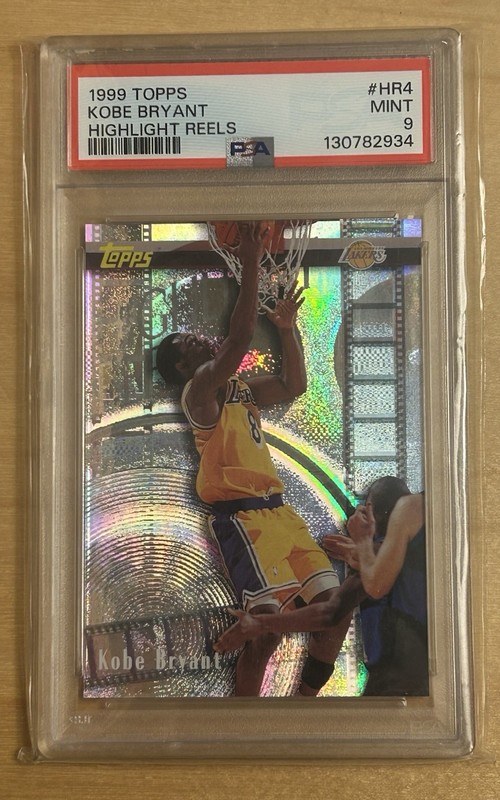 Topps 1999-00 Highlight Reels Kobe Bryant #HR4 Insert Hologram PSA 9 MINT
