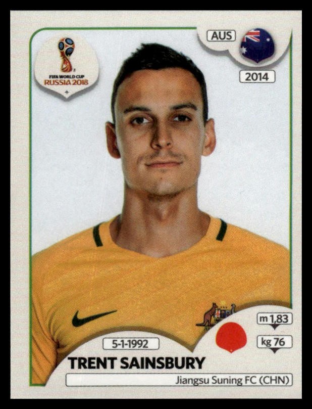 2018 Panini FIFA World Cup: Russia 2018 Stickers Trent Sainsbury #207 Australia